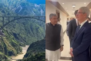 Apple CEO Tim Cook's Reaction To Jammu And Kashmir's Chenab Bridge